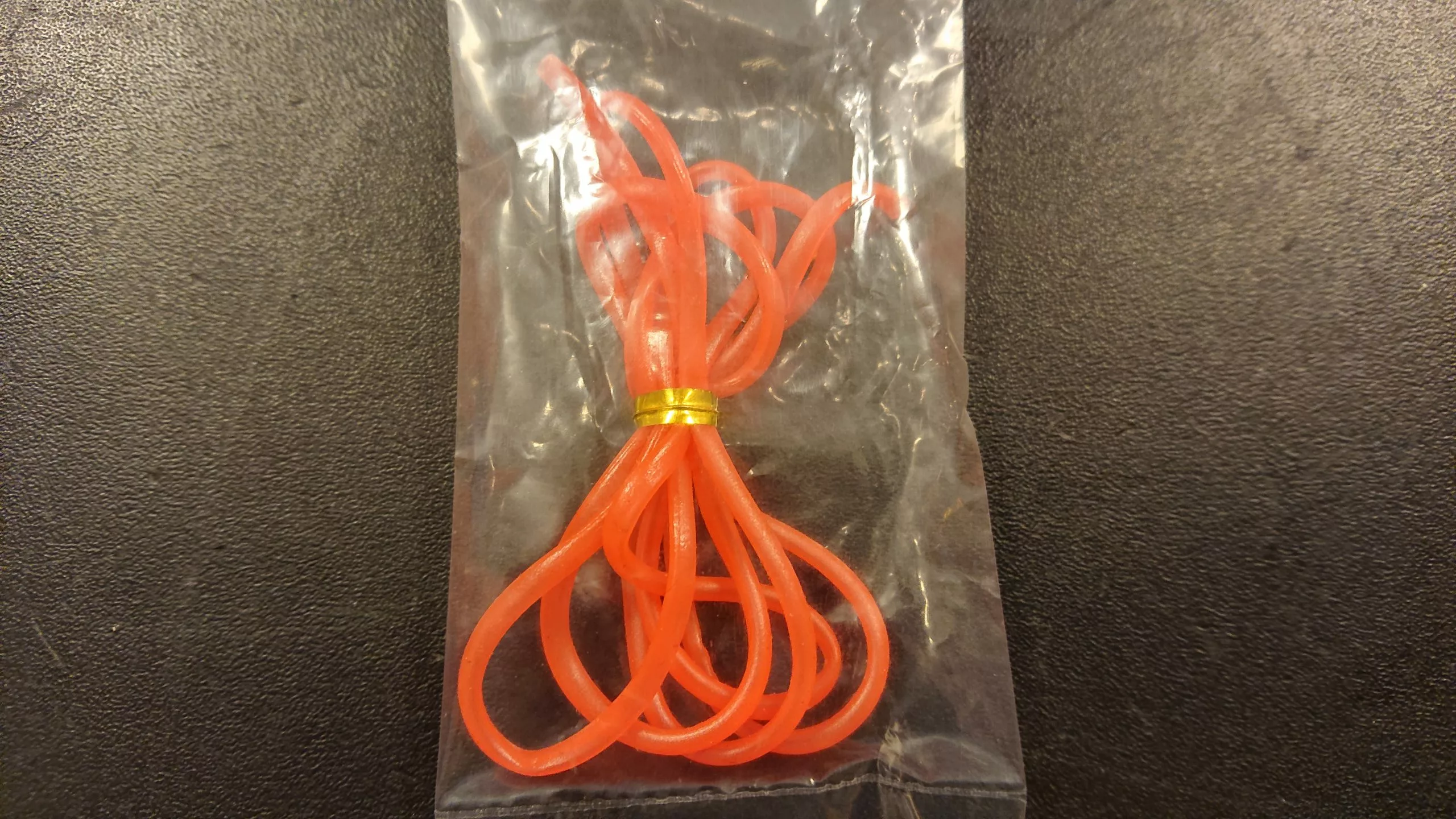 Gummislange Fluo Rød 1 Gummislange Fluo Rød