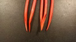 Gummirør 12cm Rød 5stk.